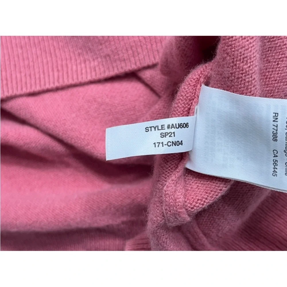 J.Crew Crewneck Boyfriend Cashmere Sweater Womens XXS Oversized in Pink
